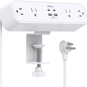 PD30W desk clamp power strip, power surge protector