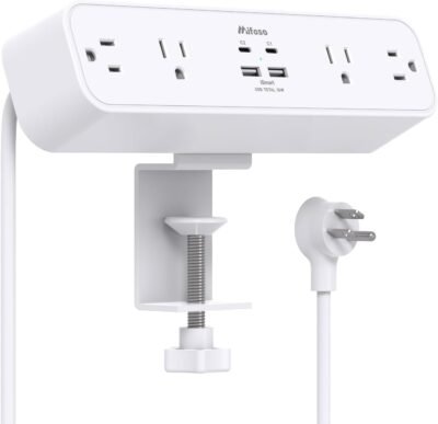 PD30W desk clamp power strip, power surge protector