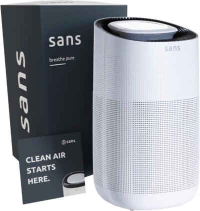 Sans True HEPA 13 air purifier, UV-C light layer and carbon odor absorption