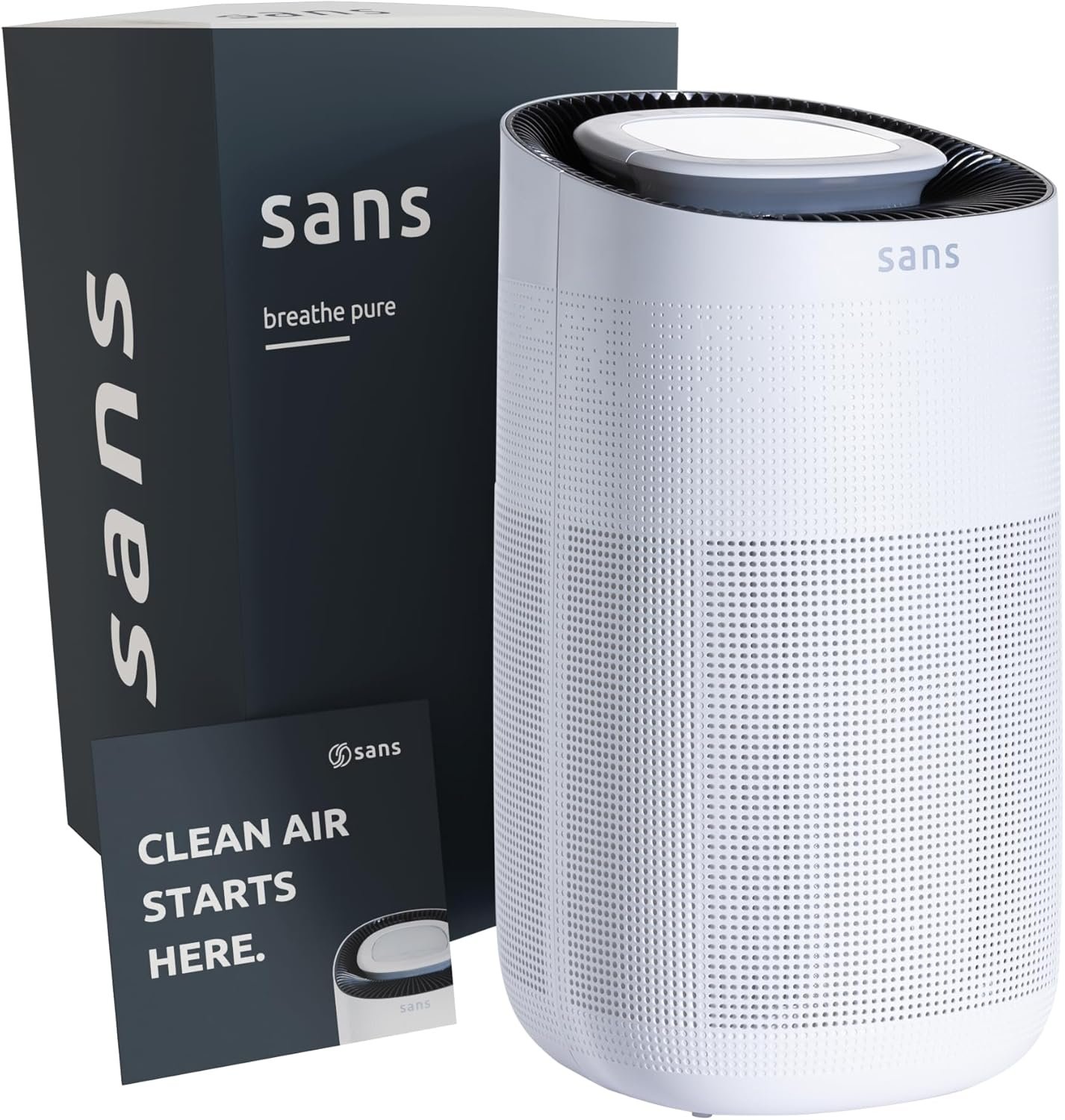 Sans True HEPA 13 air purifier, UV-C light layer and carbon odor absorption - Image 1