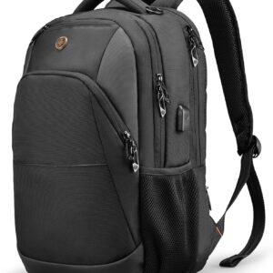 Swissdigital design travel laptop backpack, with USB charging port and Faraday/FRID protection