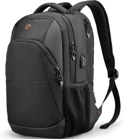 Swissdigital design travel laptop backpack, with USB charging port and Faraday/FRID protection
