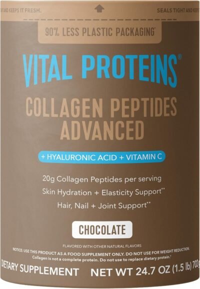 Vital proteins collagen peptides advanced with hyaluronic acid and vitamin C