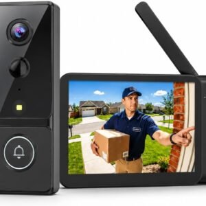 Winnes Wireless Video doorbell camera, no subscription, no WiFi or App, 2-way audio